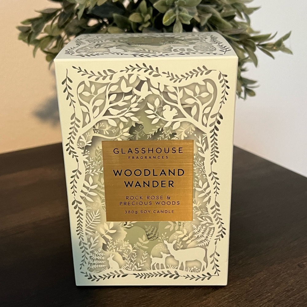 Glasshouse Fragrances  - Woodland Wander - Soy Candle 13.4 oz Luxury